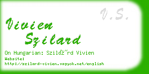 vivien szilard business card